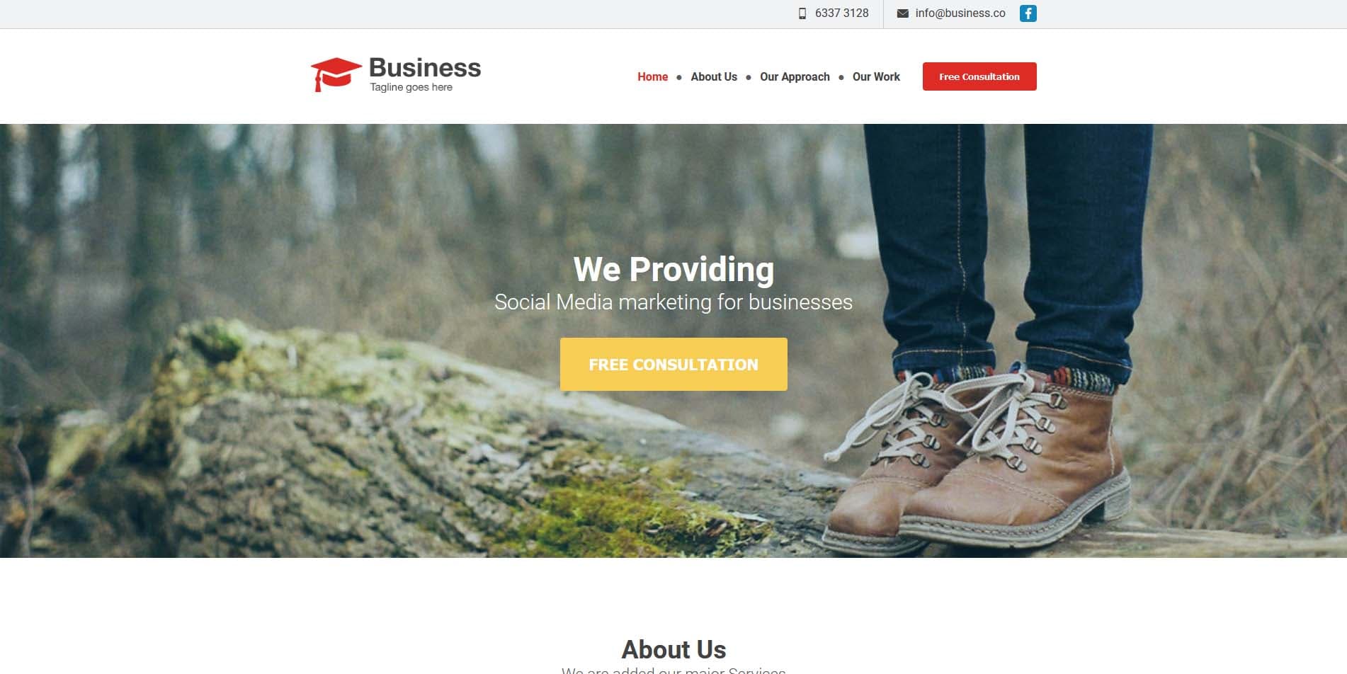 Business Layout preview